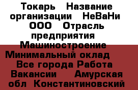 Токарь › Название организации ­ НеВаНи, ООО › Отрасль предприятия ­ Машиностроение › Минимальный оклад ­ 1 - Все города Работа » Вакансии   . Амурская обл.,Константиновский р-н